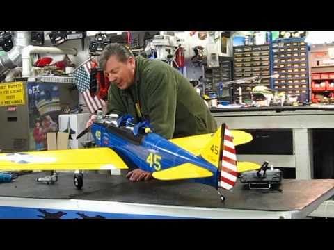 NitroPlanes PT-19 with ASP .61 4 Stroke Engine tips and maiden flight. - UCvPYY0HFGNha0BEY9up4xXw