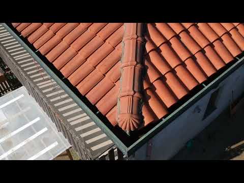esempio di videoispezione di un tetto con un drone