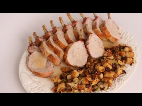 Roasted Rack of Pork with Apple & Onion Stuffing - Laura Vitale - Laura in the Kitchen Episode 503 - UCNbngWUqL2eqRw12yAwcICg