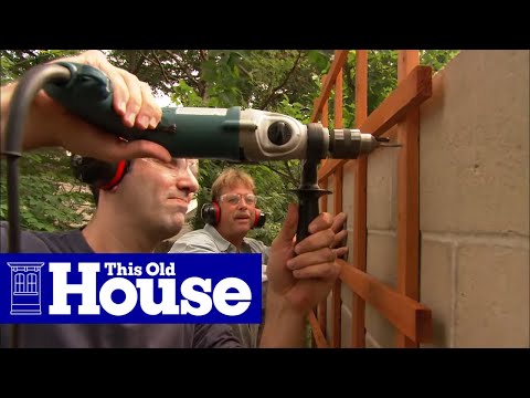 How to Attach a Trellis to a Concrete Wall | This Old House - UCUtWNBWbFL9We-cdXkiAuJA