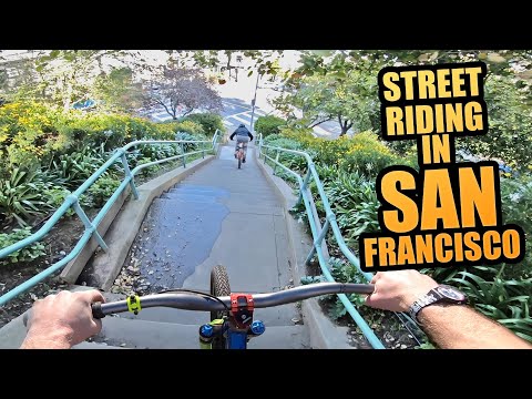 STREET RIDING IN SAN FRANCISCO - URBAN MTB FREERIDE - UC-WMwOzgFdvvGVLB1EZ-n-w