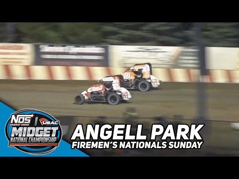 HIGHLIGHTS: USAC NOS Energy Drink National Midgets | Angell Park Speedway | September 3, 2023 - dirt track racing video image