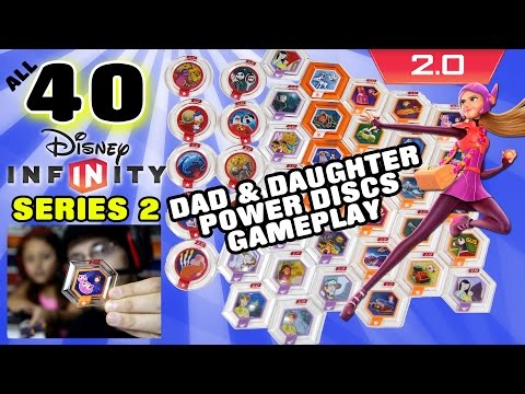 All 40 Series 2 Disney Infinity 2.0 Power Discs Gameplay (Dad & Daughter Commentary w/ Face Cam) - UCC-RHF_77zQdKcA75hr5oTQ