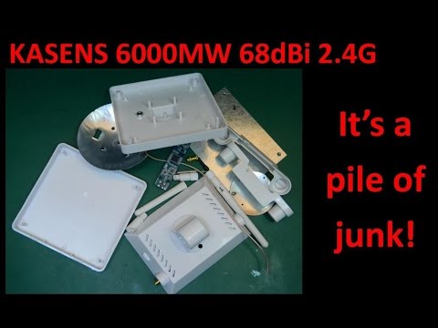 KASENS 6000MW 68dBi 2 4G Antenna It’s a pile of junk! - UCHqwzhcFOsoFFh33Uy8rAgQ