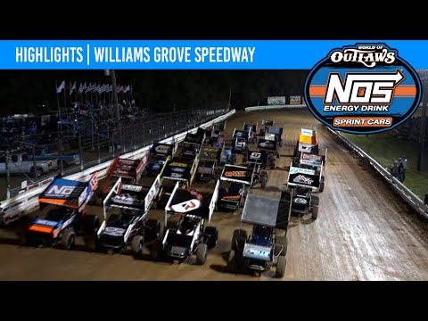 World of Outlaws NOS Energy Drink Sprint Cars Williams Grove Speedway, May 14, 2022 | HIGHLIGHTS - dirt track racing video image