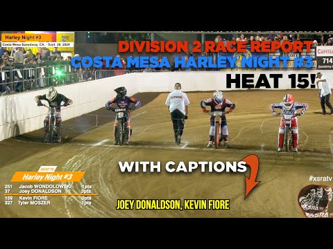 HEAT 15! Division 2 Racers! Costa Mesa Speedway #crash #action #racing - dirt track racing video image