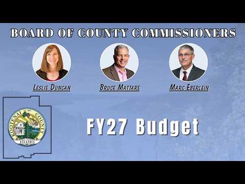 6/5/26 Board of County Commissioners: FY27 Budget Deliberations