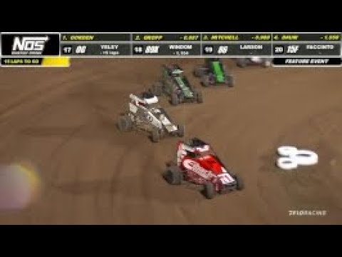 HIGHLIGHTS: USAC NOS Energy Drink National Midgets | IMS Dirt Track | Stoops Pursuit | Aug. 3, 2022 - dirt track racing video image