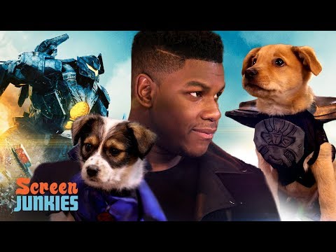 John Boyega and PUPPIES! Pacific Rim Uprising - UCOpcACMWblDls9Z6GERVi1A