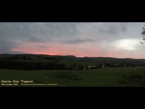 Red Sky (Sunrise) Over Tregaron by Chris Martin