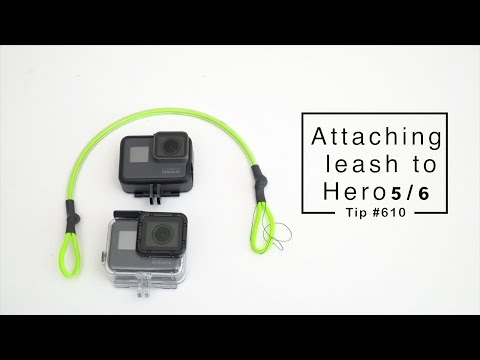 GoPro Hero7 Hero6 Hero5: Attaching safety leash - GoPro Tip #610 - UCTs-d2DgyuJVRICivxe2Ktg