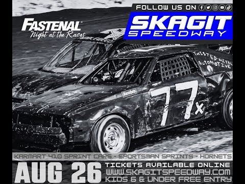 8/26/23 Skagit Speedway Hornets (Heats, &amp; Main Event) - dirt track racing video image