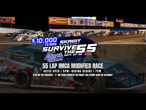 9/27/24 Skagit Speedway / Night #1 Survive The 55 / Full Event / IMCA Modifieds &amp; NW Focus Midgets - dirt track racing video image