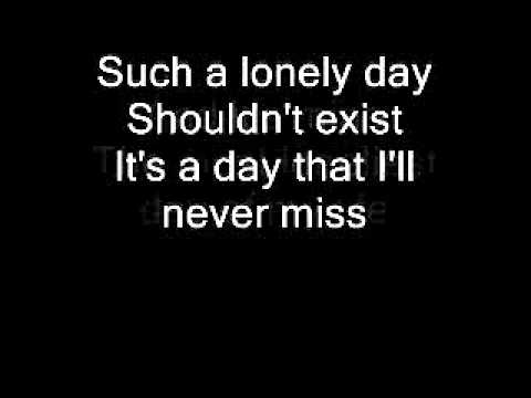 System of a Down Lonely Day + lyrics