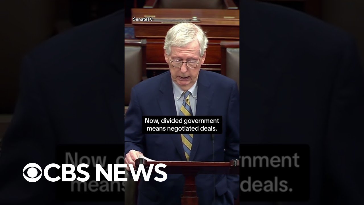 Senate Minority Leader Mitch McConnell announces support for debt ceiling deal #shorts