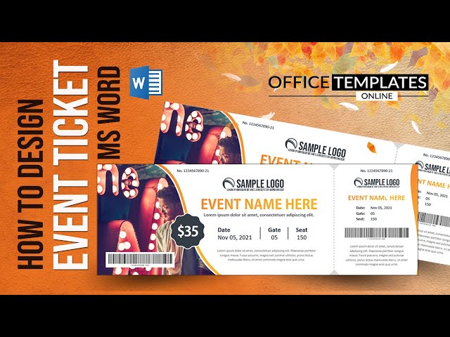 How to Create a Baseball Ticket Template