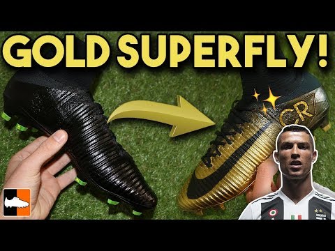 How To Make Rare Gold CR7 Superfly & Vapor - Cristiano Ronaldo Custom Boots - UCs7sNio5rN3RvWuvKvc4Xtg