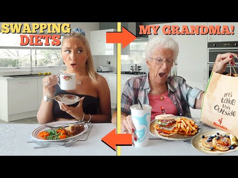 I swapped DIETS with my 75 year old NAN for 24hours!! - UCFanrVWRodCwCw43U7KBAQg