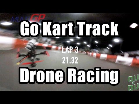 Drone Racing At a Go kart Track - UCKkkTH-ISxfR6EuUUaaX7MA