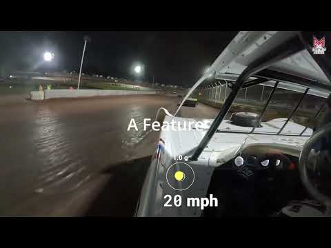 #4w Tyler Wolff - Super Late Model - 6-14-2024 Cedar Lake Speedway - In Car Camera - dirt track racing video image