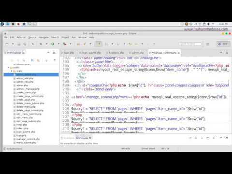53   PHP & MySQL CMS fix Content manage page with bootstrap