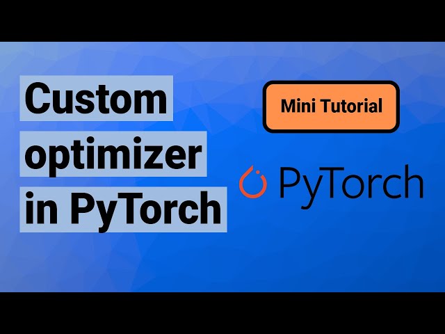 A Pytorch Optimizer Example
