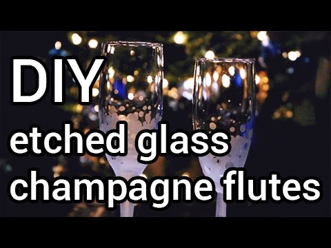 How to Make Etched Glass Champagne Flutes : DIY - UCTW7dAiZghXtmE_ZEbDtg3g