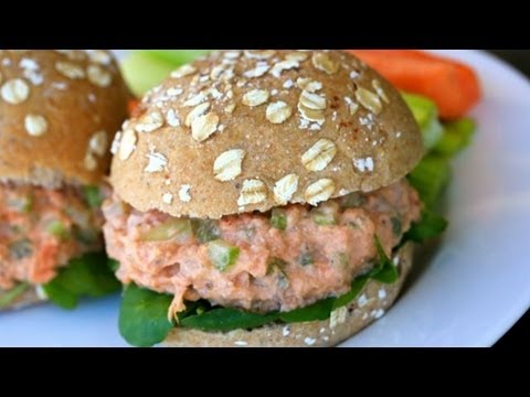 Salmon Salad Sandwich Recipe - Clean & Delicious® - UCj0V0aG4LcdHmdPJ7aTtSCQ