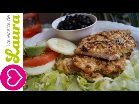 Milanesa de Pollo ¡Sin freír! Las Recetas de Laura Comida saludable - UCbtJ9-FGxyT76V5ebEDNhgg