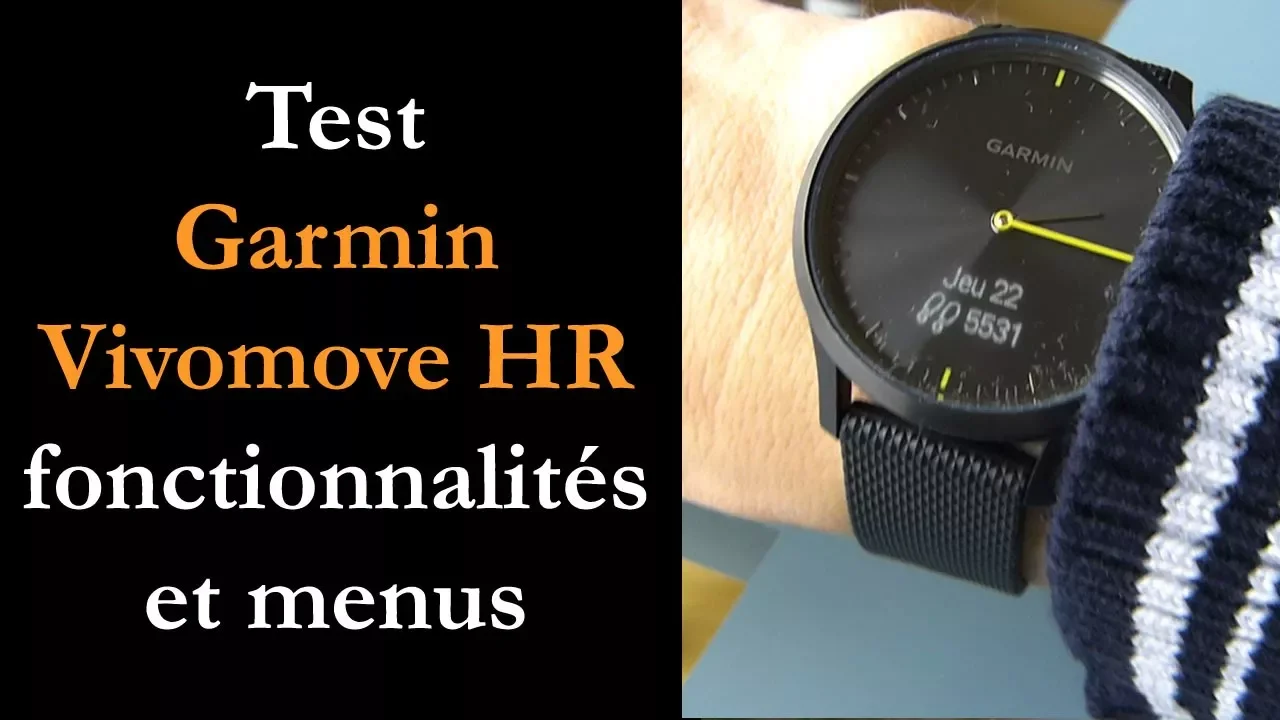 Vido-Test de Garmin Vivomove HR par Montre cardio GPS