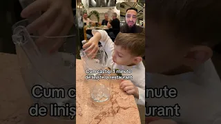 Cum câștigi 3 minute de liniște la restaurant