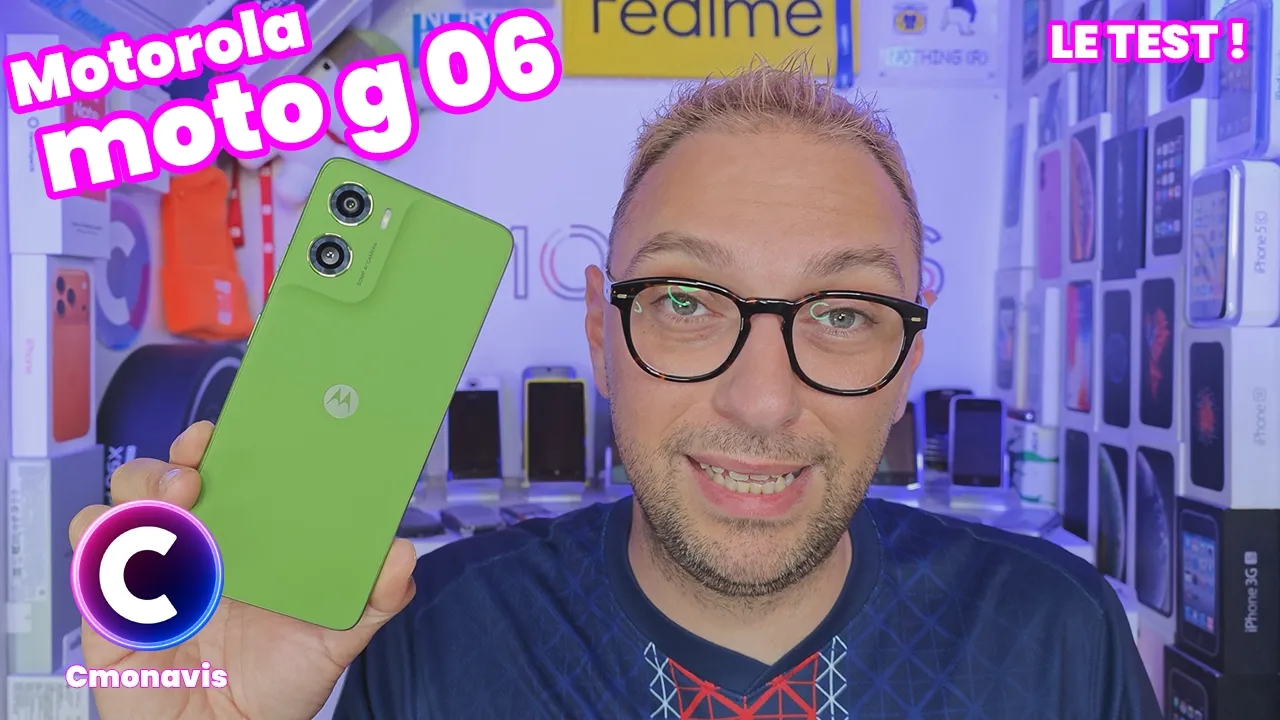Vid�o-Test de Motorola Moto G06 par Cmonavis