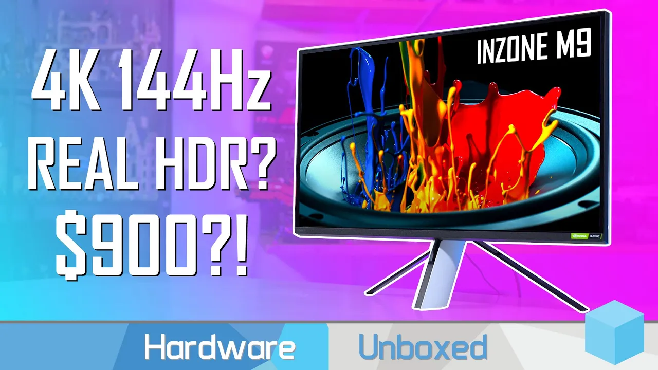 Vido-Test de Sony Inzone M9 par Hardware Unboxed