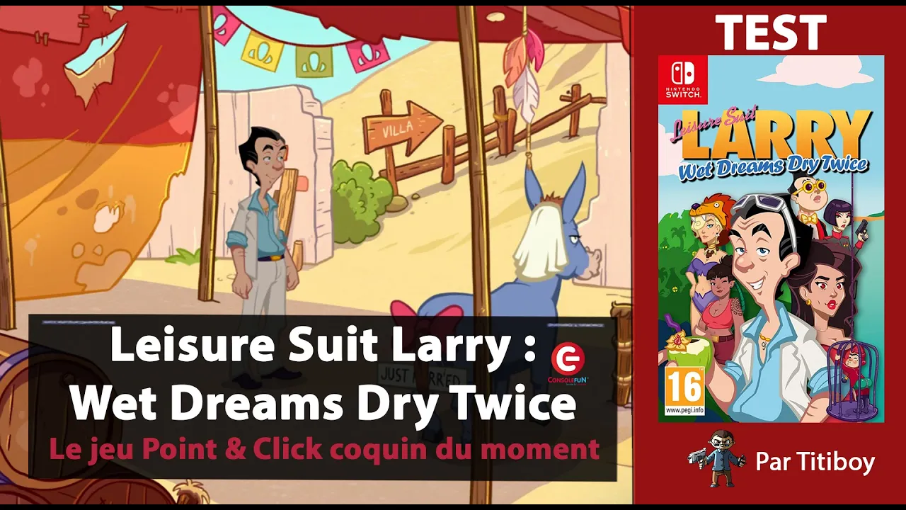 Vido-Test de Leisure Suit Larry Wet Dreams Dry Twice par ConsoleFun