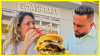 AM MÂNCAT PENTRU PRIMA OARĂ BURGERUL DE LA SMASH BABY! (Smash Baby, București)