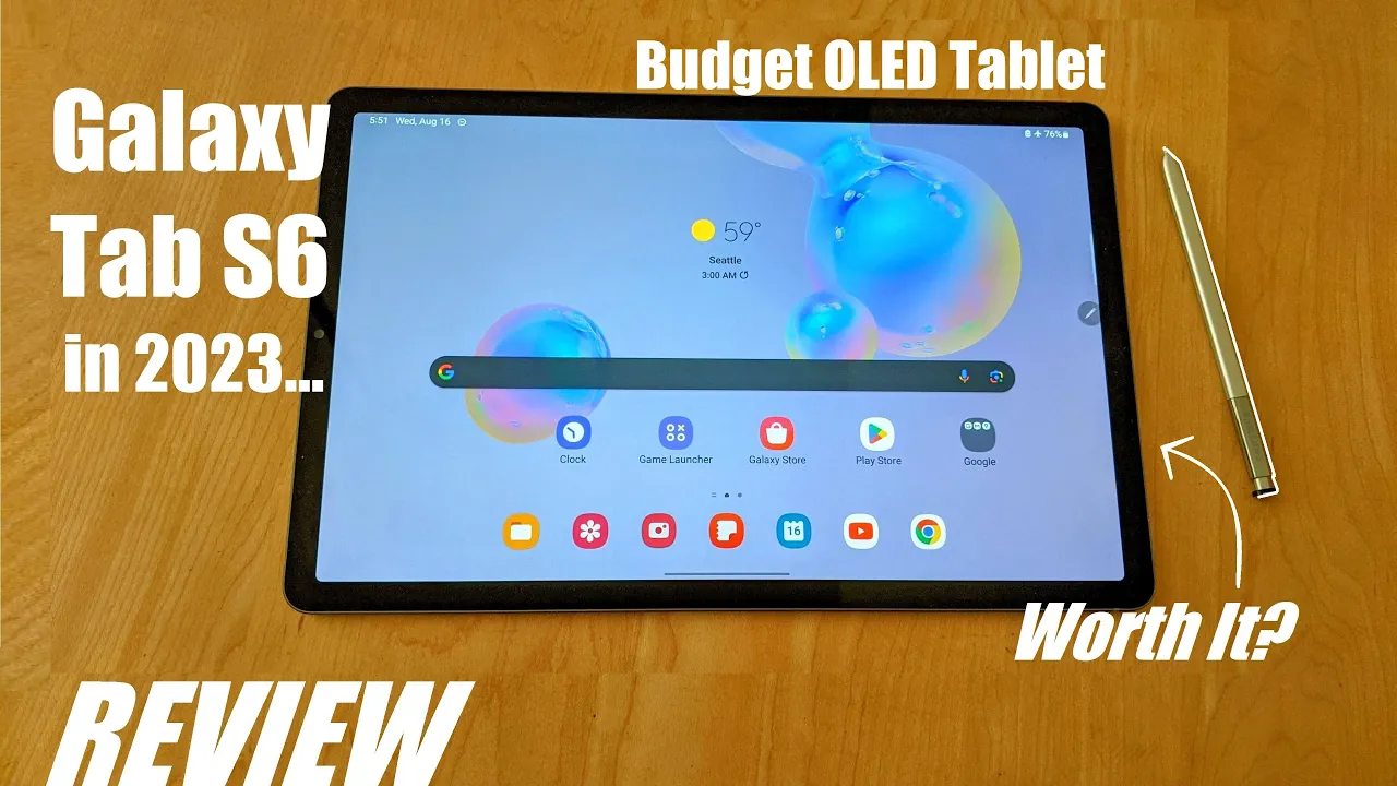 Vido-Test de Samsung Galaxy Tab S6 par OSReviews
