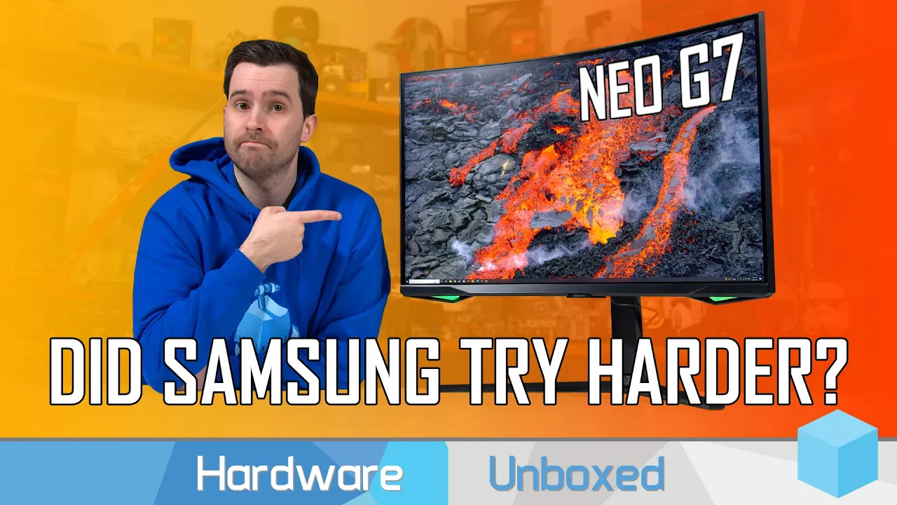 Vido-Test de Samsung Odyssey Neo G7 par Hardware Unboxed