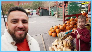 Pregătiri pentru HALLOWEEN! Am fost la OBOR să luăm dovleci.