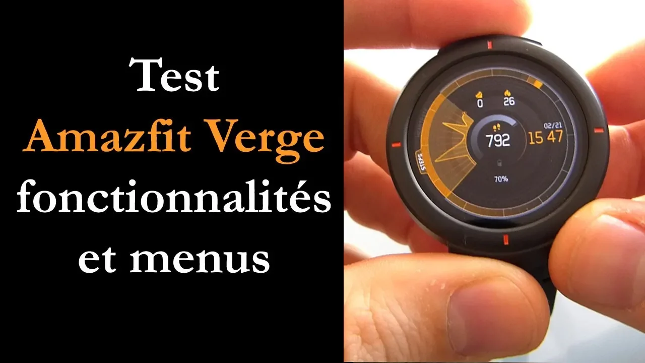 Vido-Test de Xiaomi Amazfit Verge par Montre cardio GPS