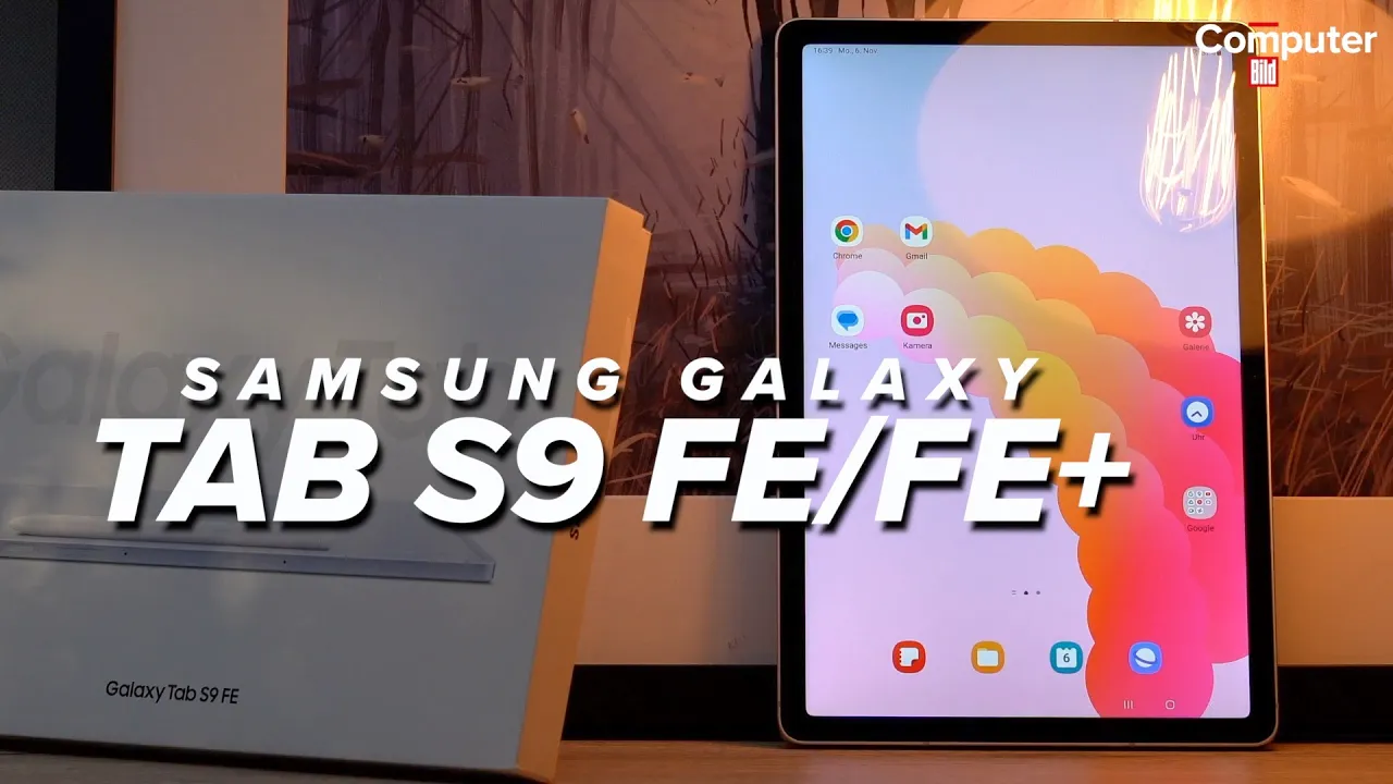 Vido-Test de Samsung Galaxy Tab S9 par Computer Bild