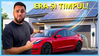 GATA, ÎMI ÎNCARC GRATIS TESLA! NE-AM PUS PANOURI FOTOVOLTAICE PE CASĂ!
