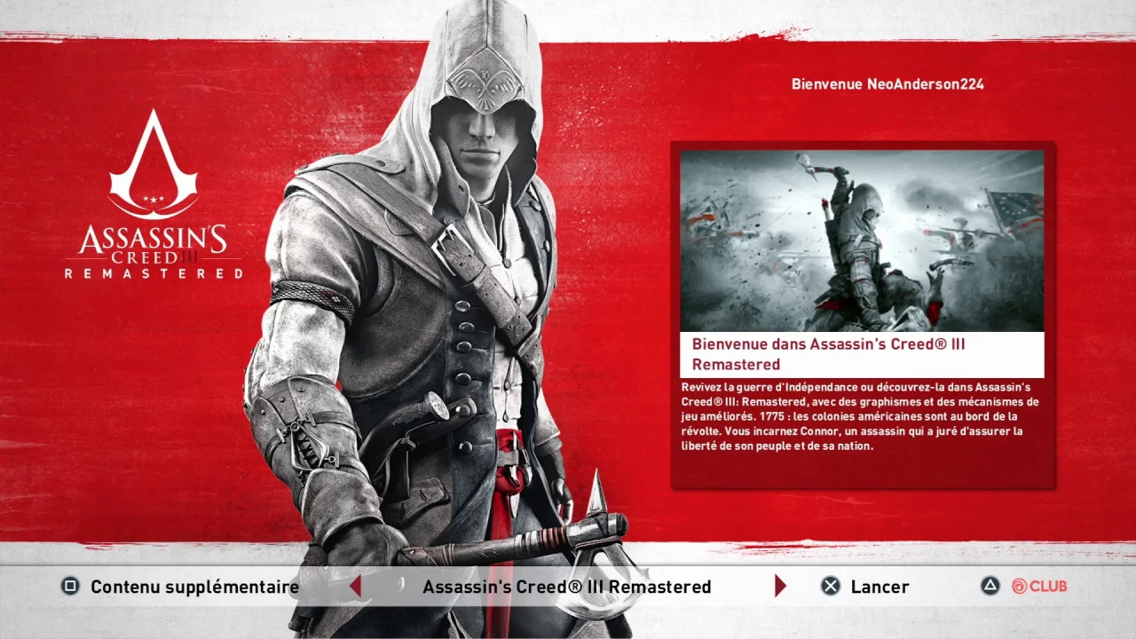 Vido-Test de Assassin's Creed III Remastered par N-Gamz