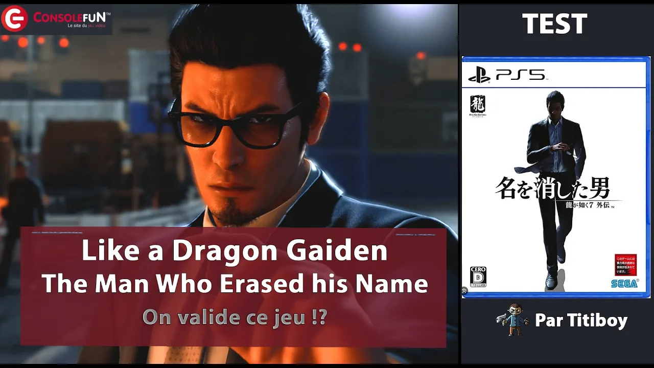 Vido-Test de Like a Dragon Gaiden par ConsoleFun