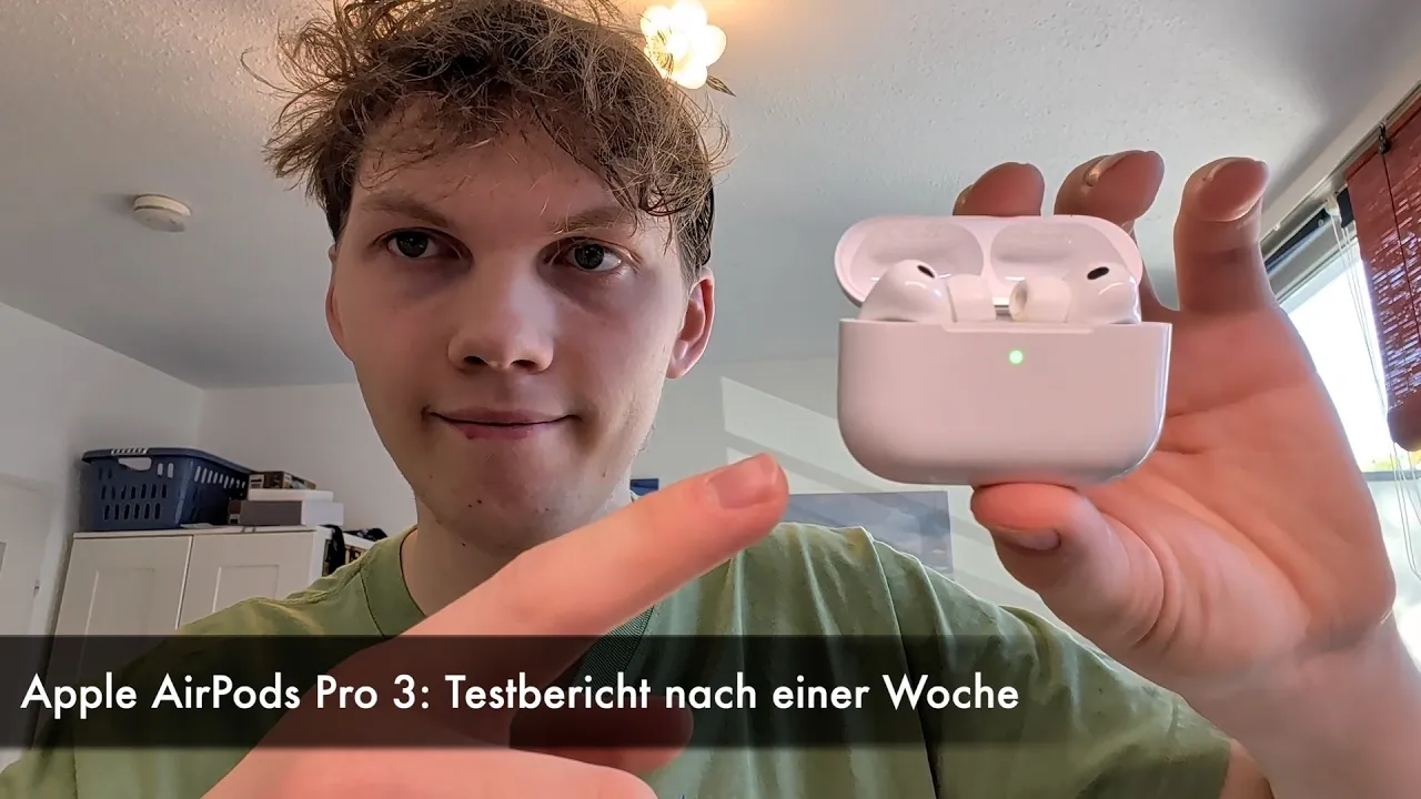 Vido-Test de Apple AirPods Pro 3 par Nils Ahrensmeier