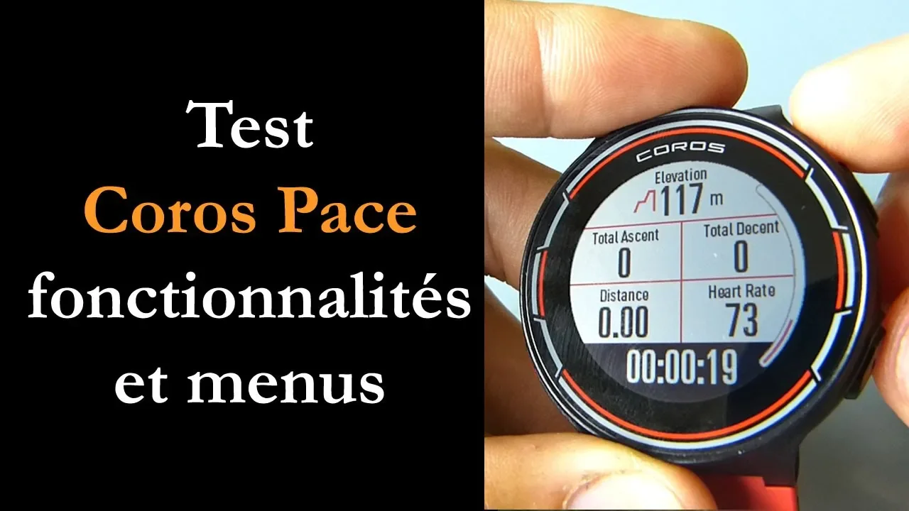 Vido-Test de Coros Pace par Montre cardio GPS