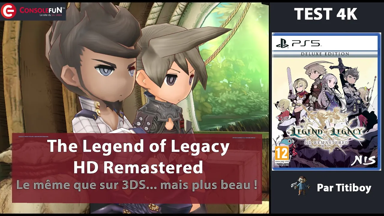 Vido-Test de The Legend of Legacy HD Remastered par ConsoleFun