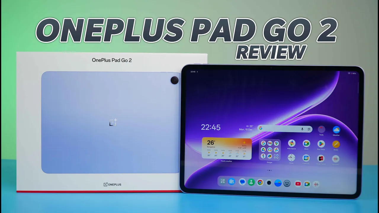 Vid�o-Test de OnePlus Pad Go 2 par Techniqued