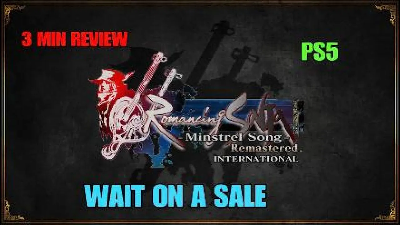 Vid�o-Test de Romancing SaGa Minstrel Song par GRIMREAPERSAGE